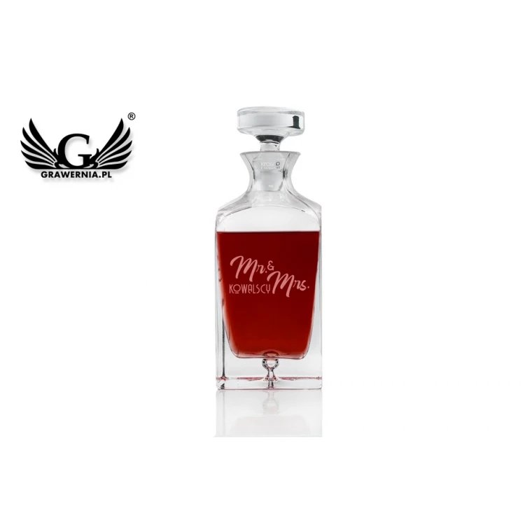 Engraved Decanter for Liqueurs or Whisky - LAMBERT - Ms & Mrs - KAR044