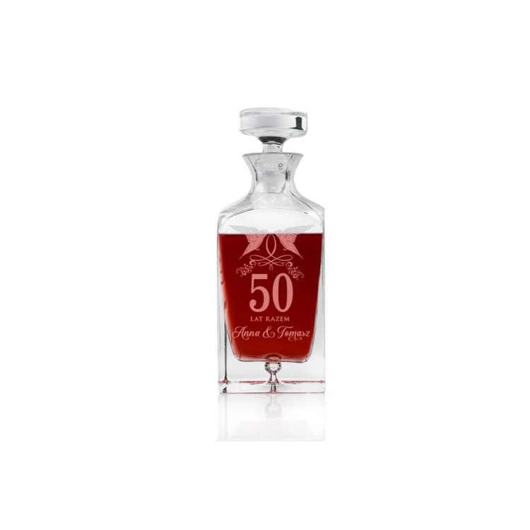 Engraved Decanter for Liqueurs or Whisky - LAMBERT - Wedding Anniversary - KAR043