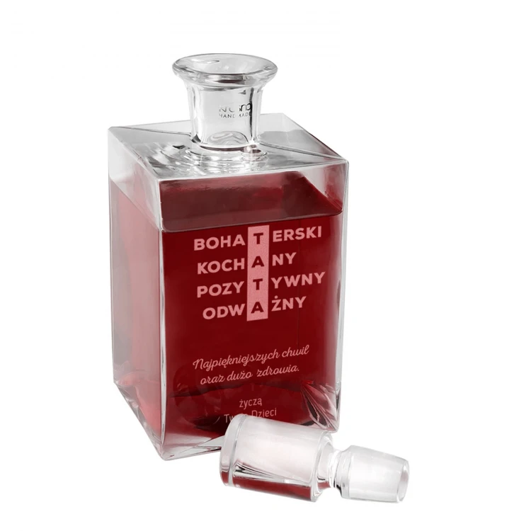 Engraved Decanter for Liqueurs or Whisky - CAMEL - Gift for Dad - KAR036