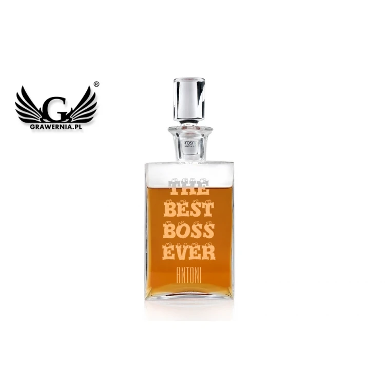 Engraved Decanter for Whisky or Liqueurs - CAMEL - Gift for Boss - KAR016