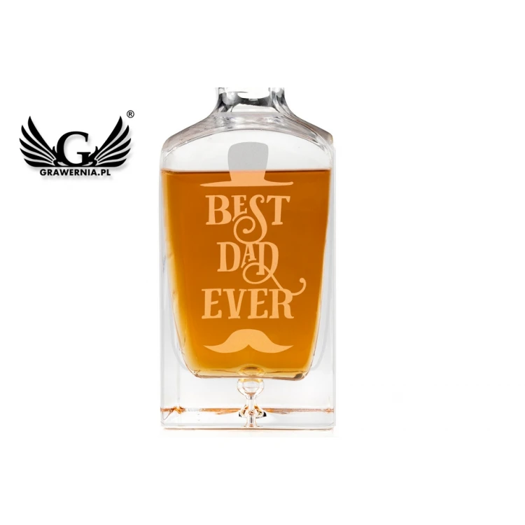 Engraved Decanter for Whisky or Liqueurs - LAMBERT - Gift for Dad - KAR022