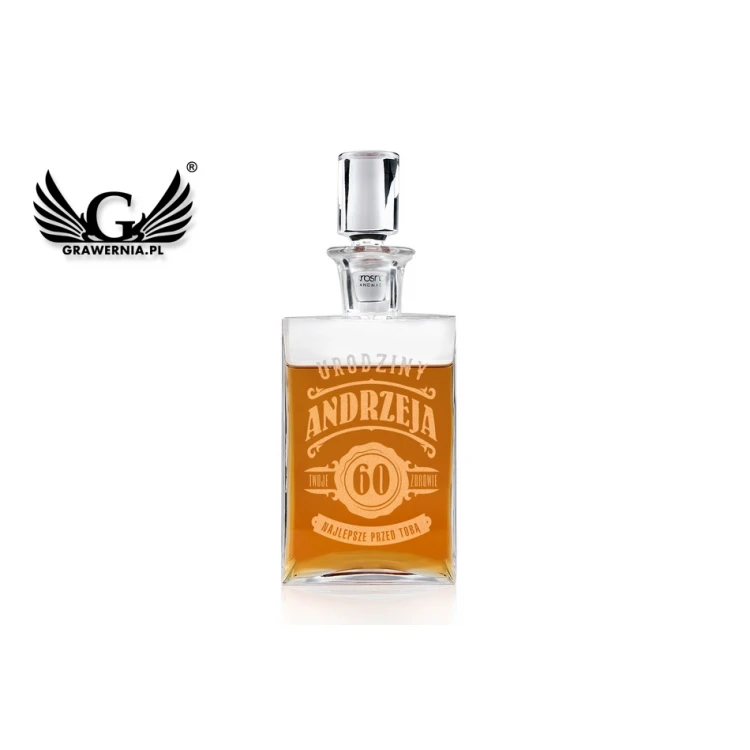 Engraved Decanter for Whisky or Liqueurs - CAMEL - Anniversary Gift - KAR030