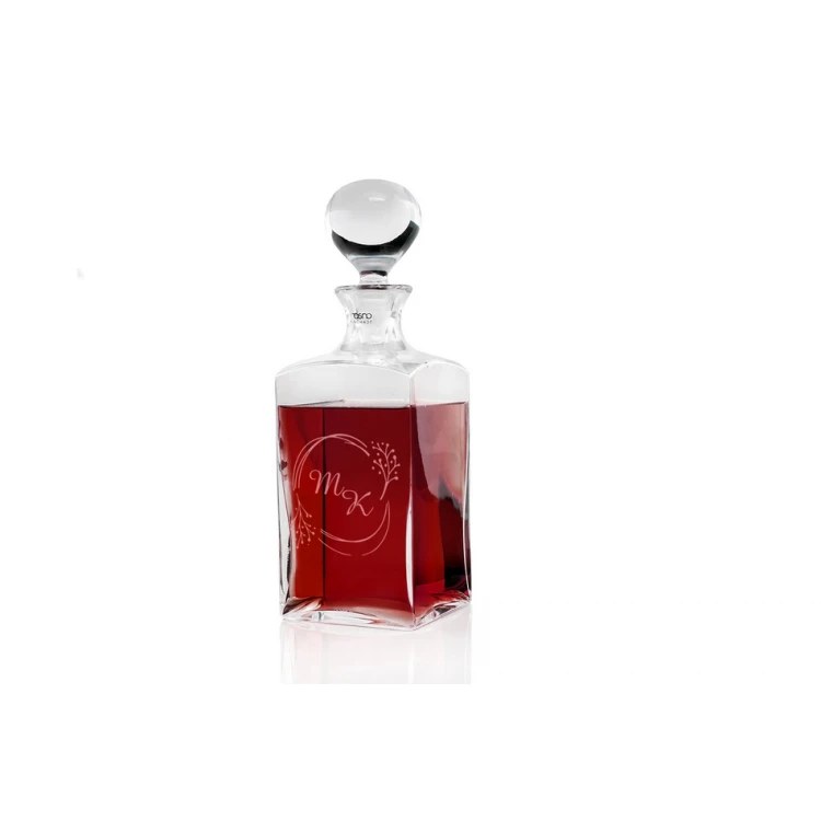 Engraved Decanter for Whisky or Liqueurs - TREFL - Wedding Gift - KAR039
