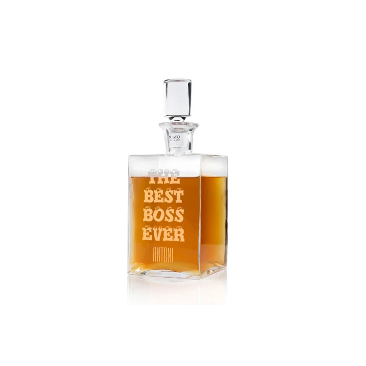 Engraved Decanter for Whisky or Liqueurs - CAMEL - Gift for Boss - KAR016