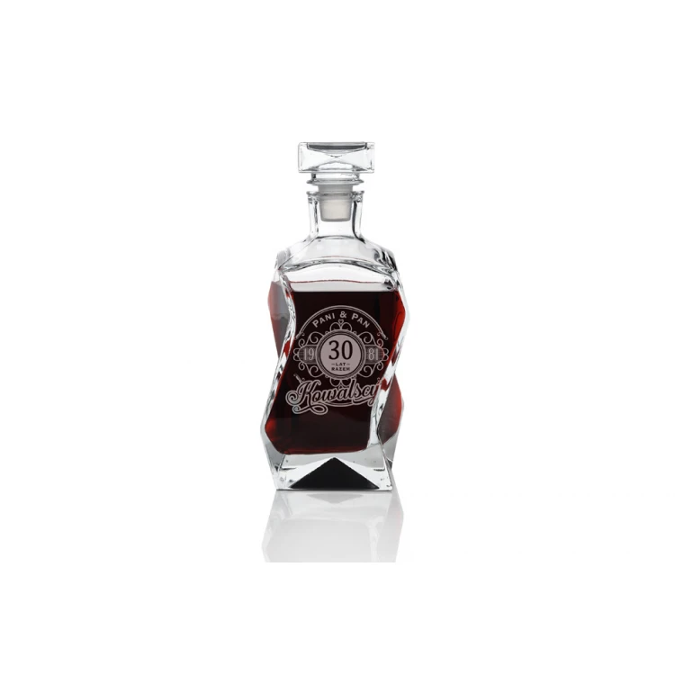 Engraved Decanter for Whisky, Wine and Liqueurs - LOUIS - Wedding Anniversary - KAR014