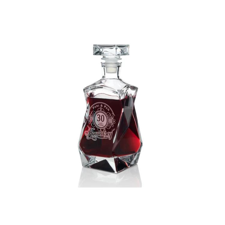 Engraved Decanter for Whisky, Wine and Liqueurs - LOUIS - Wedding Anniversary - KAR014
