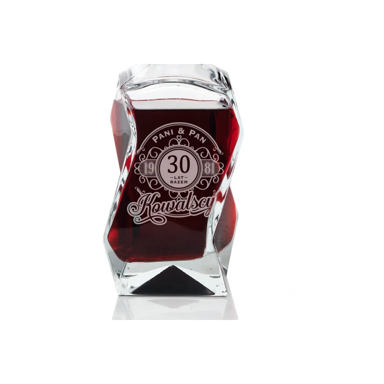 Engraved Decanter for Whisky, Wine and Liqueurs - LOUIS - Wedding Anniversary - KAR014