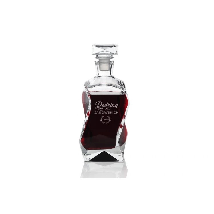 Engraved Decanter for Whisky, Wine and Liqueurs - LOUIS - Wedding Anniversary - KAR012
