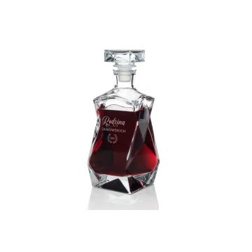 Engraved Decanter for Whisky, Wine and Liqueurs - LOUIS - Wedding Anniversary - KAR012