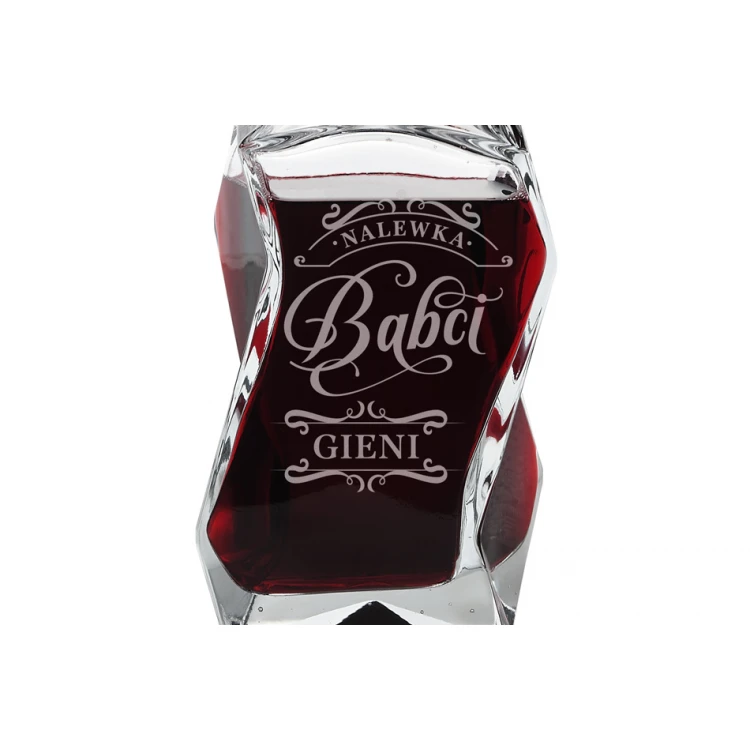 Engraved Decanter for Whisky, Wine and Liqueurs - LOUIS - Grandma's Liqueur - KAR011