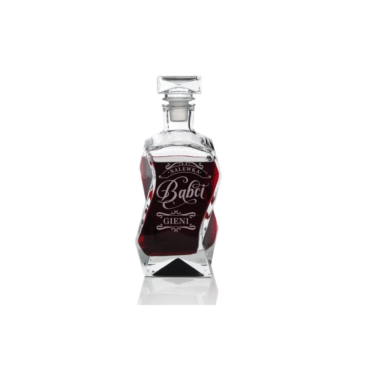 Engraved Decanter for Whisky, Wine and Liqueurs - LOUIS - Grandma's Liqueur - KAR011