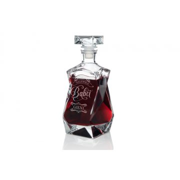 Engraved Decanter for Whisky, Wine and Liqueurs - LOUIS - Grandma's Liqueur - KAR011