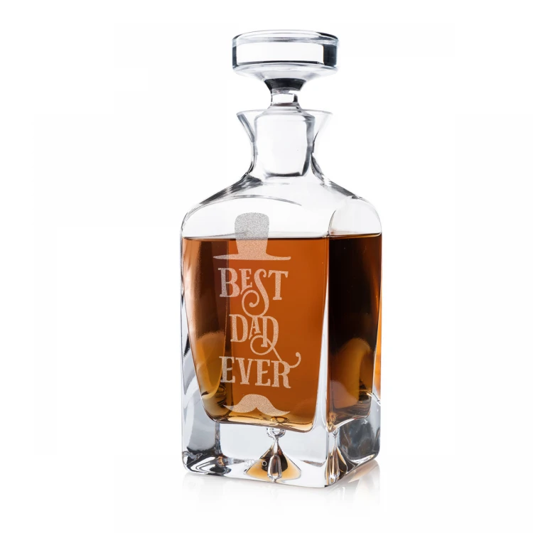 Engraved Decanter for Whisky or Liqueurs - LAMBERT - Gift for Dad - KAR022