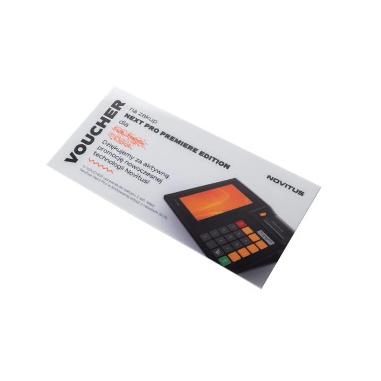 Plastic Card - Voucher - HIPS Material 1mm - Size 210x102mm - UV Color Print - WZ038