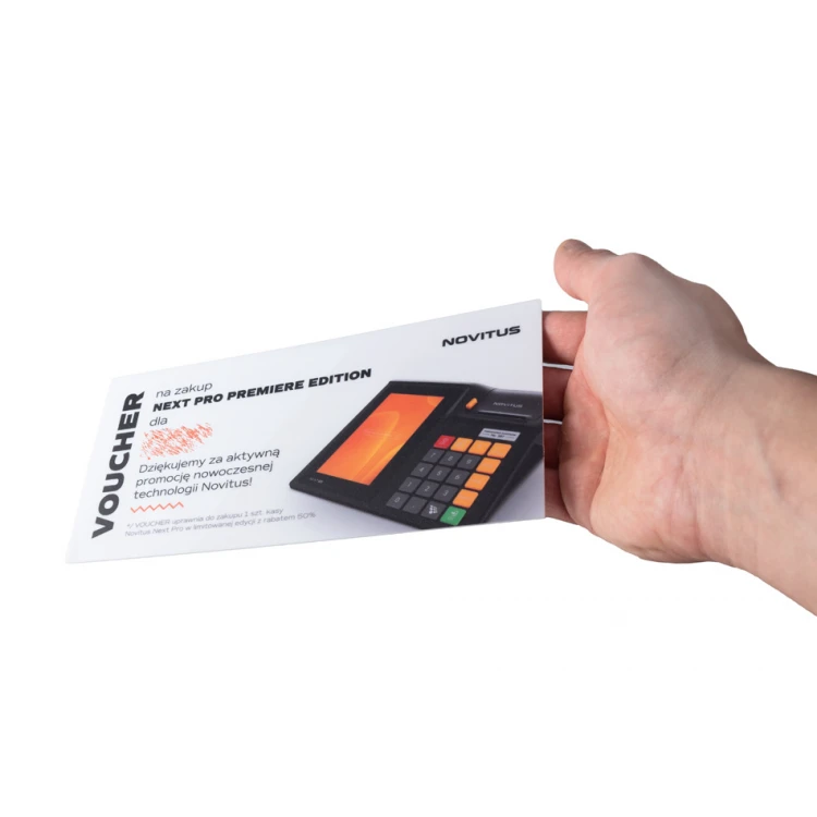 Plastic Card - Voucher - HIPS Material 1mm - Size 210x102mm - UV Color Print - WZ038