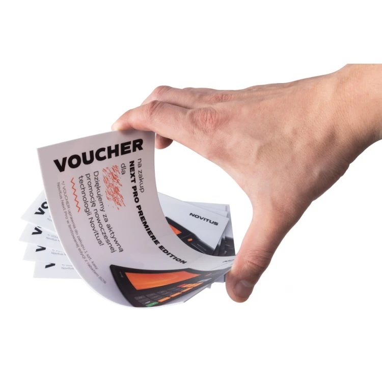 Plastic Card - Voucher - HIPS Material 1mm - Size 210x102mm - UV Color Print - WZ038