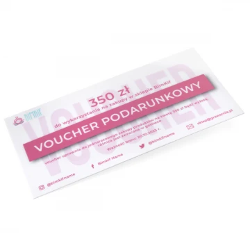 Plastic Card - Voucher - HIPS Material 1mm - Size 215x101mm - UV Color Print - WZ039