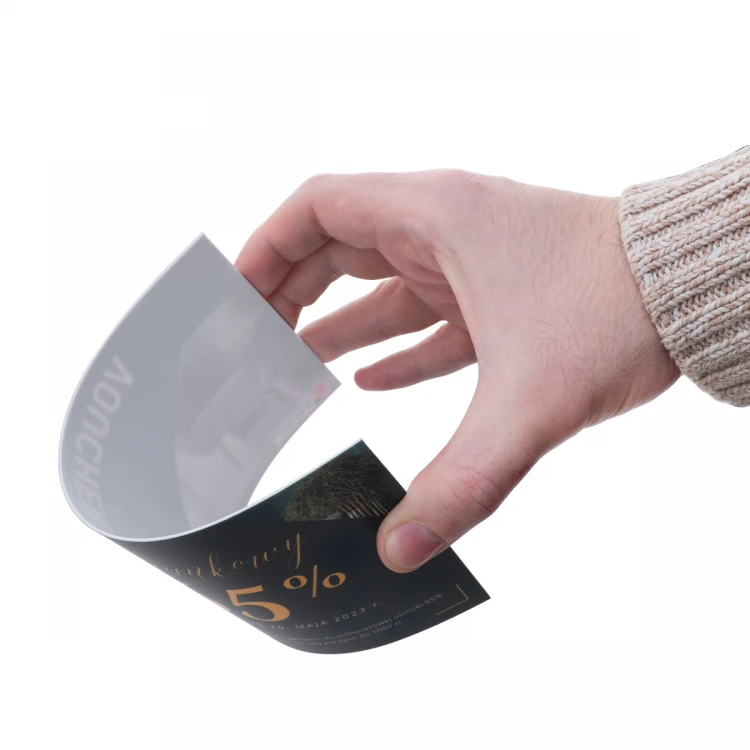 Plastic Card - Voucher - HIPS Material 1mm - Size 215x101mm - UV Color Print - WZ041