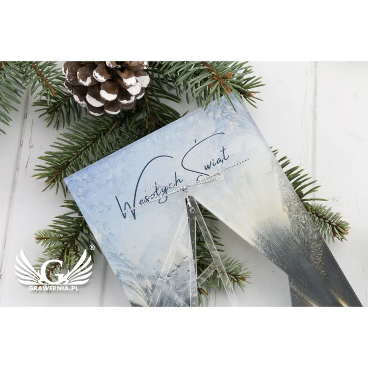 Acrylic Christmas Card - UV Print - Size 105x150mm - KS006