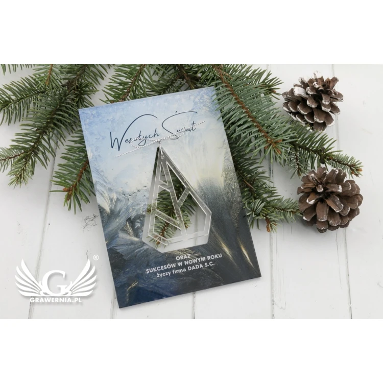 Acrylic Christmas Card - UV Print - Size 105x150mm - KS006