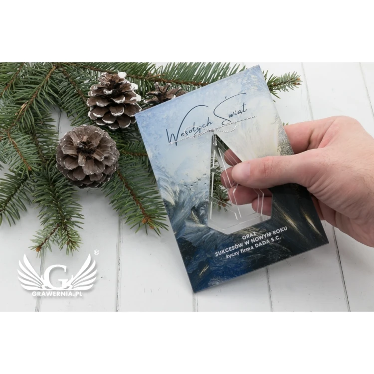 Acrylic Christmas Card - UV Print - Size 105x150mm - KS006
