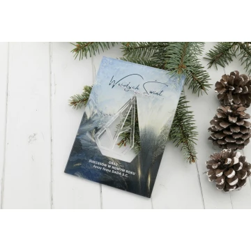 Acrylic Christmas Card - UV Print - Size 105x150mm - KS006