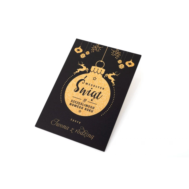 Wooden Christmas Card Merry Christmas - UV print - size 105x150mm - KS007