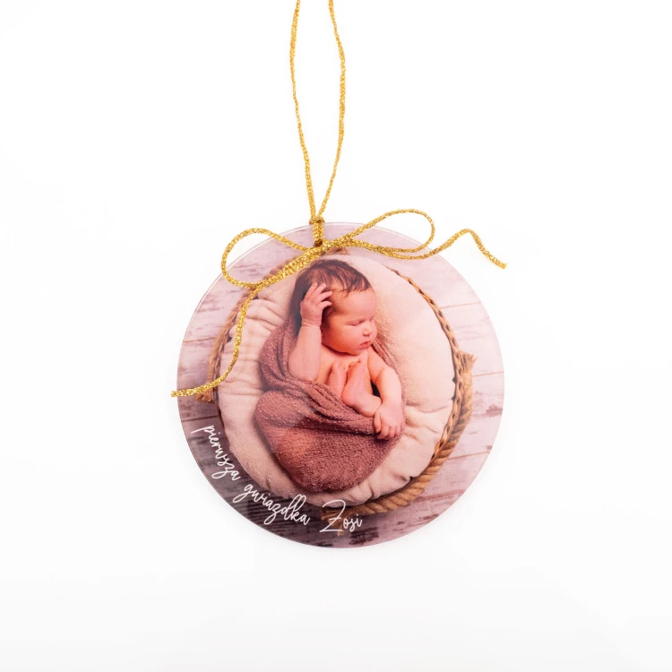 Christmas Card with Bauble First Christmas - size 150x210mm - KS011