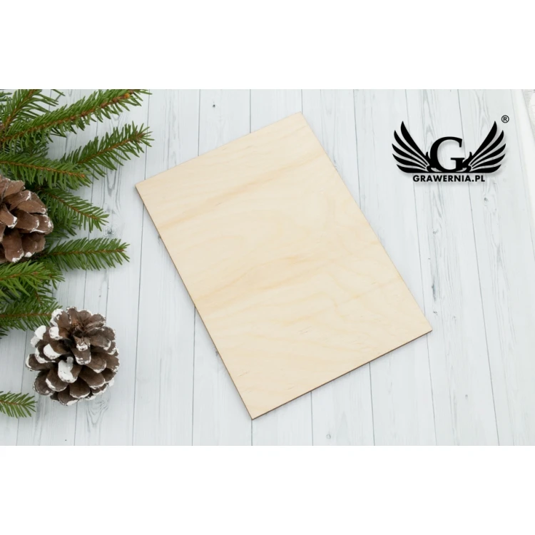 Wooden Christmas Card - UV Print - Size 105x150mm - KS002