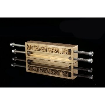 Marking cassette for hot and cold text embossing - double line - CNC065