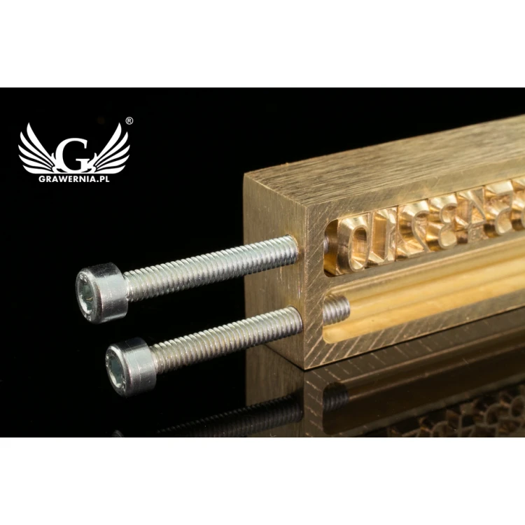 Marking cassette for hot and cold text embossing - double line - CNC065