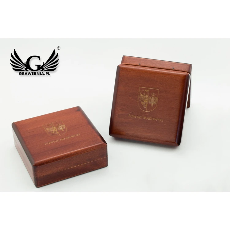 Wooden case box for a 70mm diameter medal - KAS04