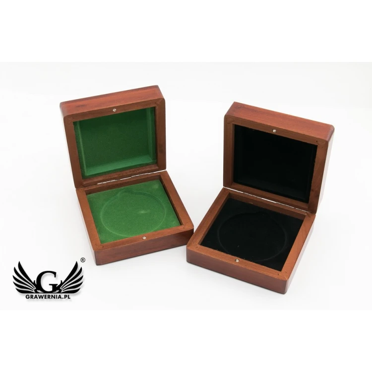 Wooden case box for a 70mm diameter medal - KAS04