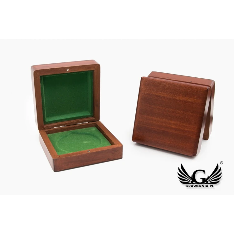 Wooden case box for a 70mm diameter medal - KAS04