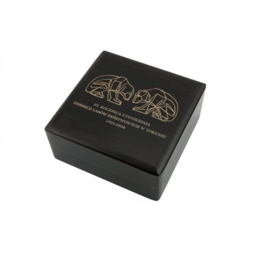 Wooden case box for a 70mm diameter medal - wenge color - KAS13