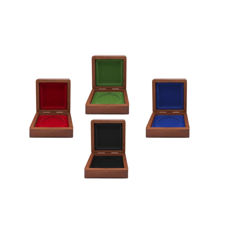 Wooden case box for a 70mm diameter medal - KAS015