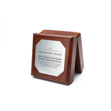 Wooden case box for a 70mm diameter medal - KAS015