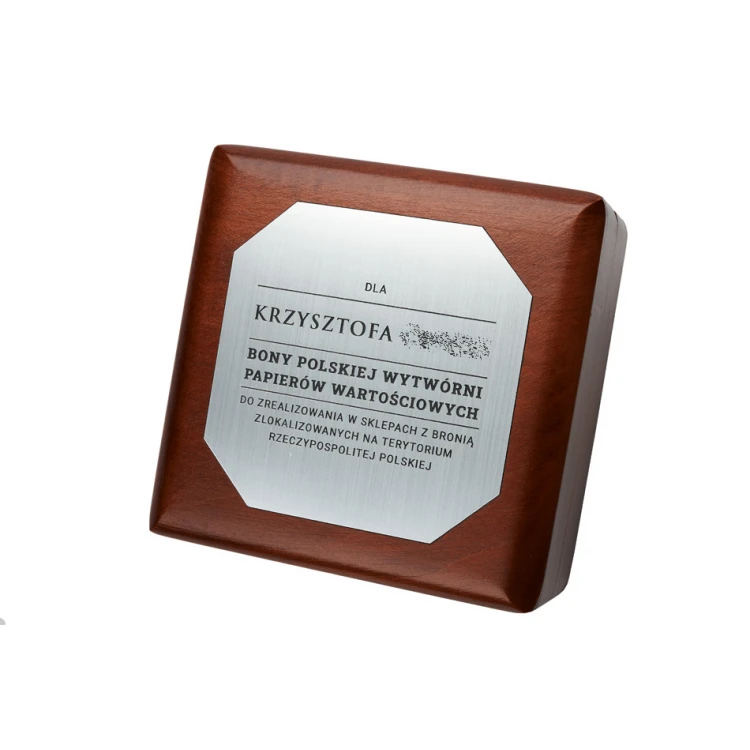 Wooden case box for a 70mm diameter medal - KAS015