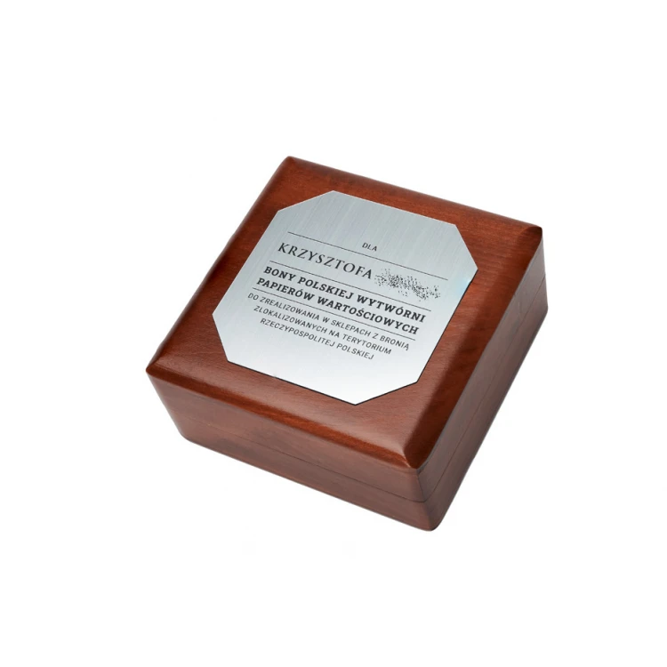 Wooden case box for a 70mm diameter medal - KAS015
