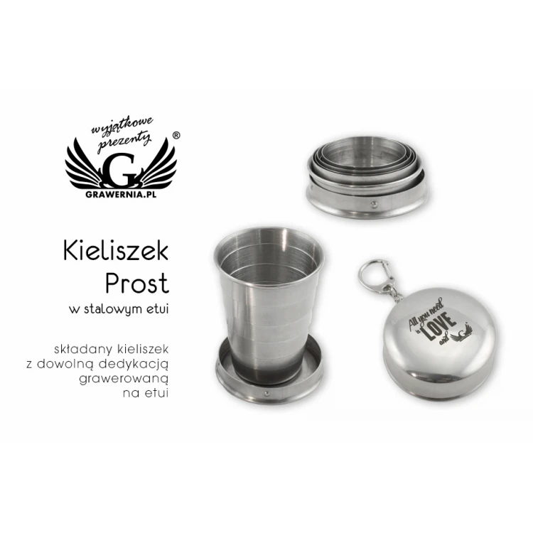 Prost 65 ml Folding Shot Glass - with any engraving
