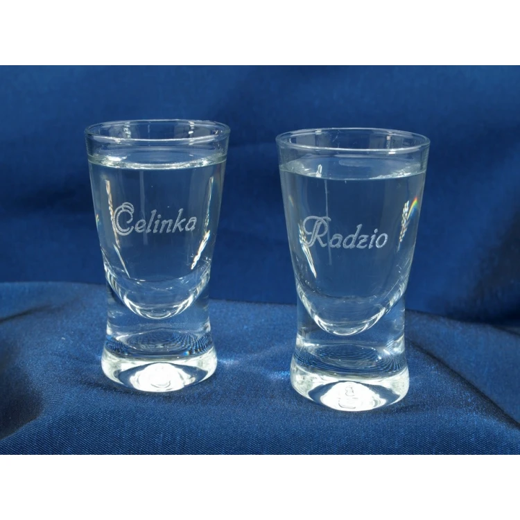 Engraved Vodka Glasses - for Wedding or Corporate Party - KL023