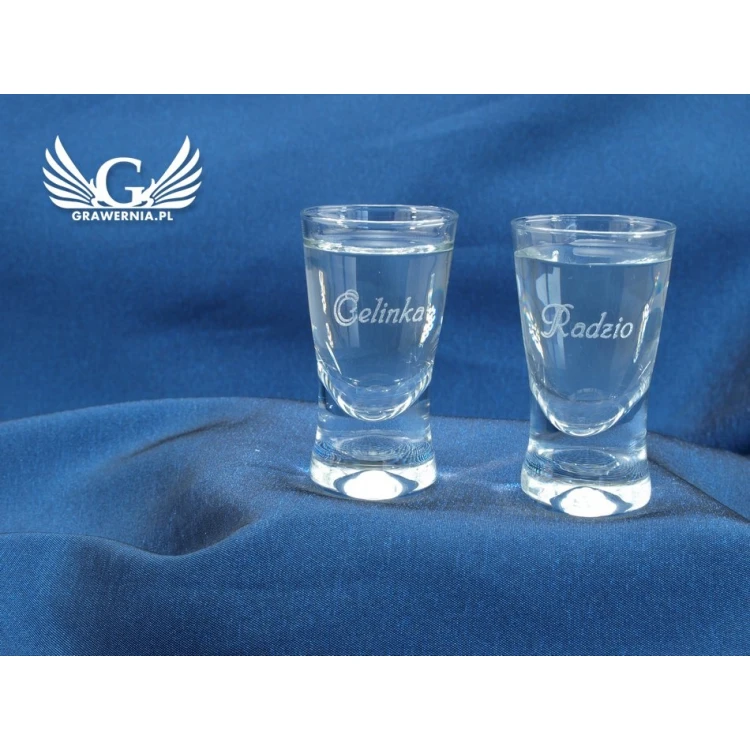 Engraved Vodka Glasses - for Wedding or Corporate Party - KL023