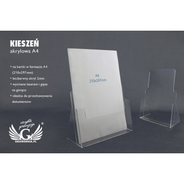 Acrylic Pocket A4 (210x297mm) - model K010