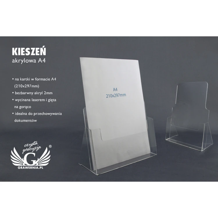 Acrylic Pocket A4 (210x297mm) - model K010