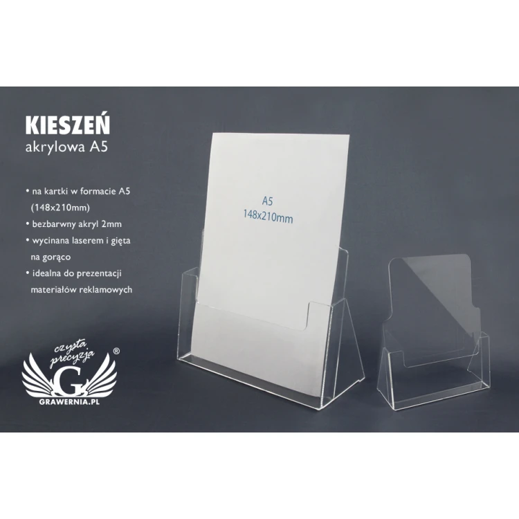 Acrylic Pocket A5 (148x210mm) - model K009