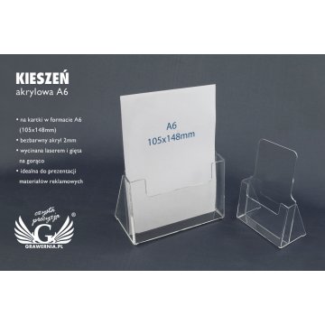 Acrylic Pocket A6 (105x148mm) - model K008