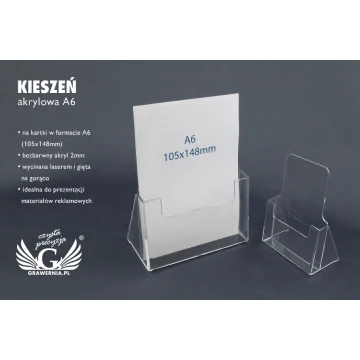 Acrylic Pocket A6 (105x148mm) - model K008