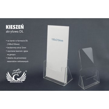 Acrylic Pocket DL (100x210mm) - model K006