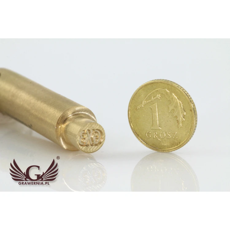 Pocket Brass CNC Engraved Gauge - Reflection Diameter: 6.8mm