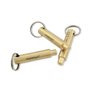 Pocket Brass CNC Engraved Gauge - Reflection Diameter: 6.8mm